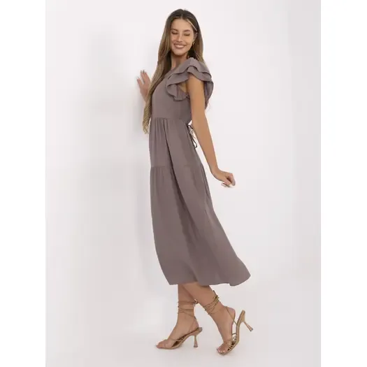 Sukienka-MI-SK-A2489.21-ciemny bezowy