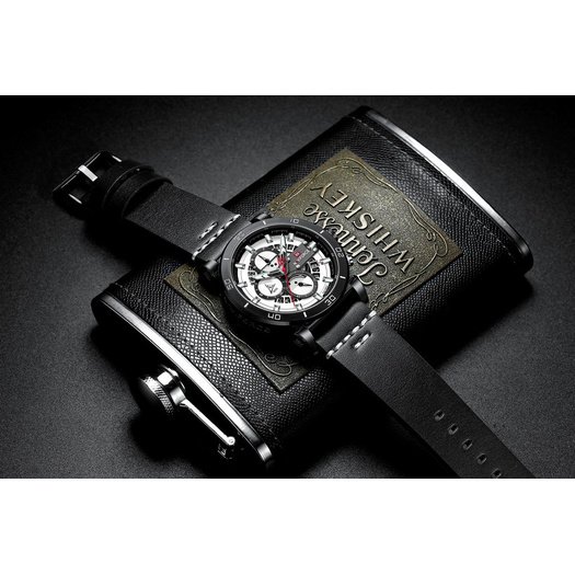 ZEGAREK MĘSKI NAVIFORCE - NF9131 (zn086a) black/w. + BOX