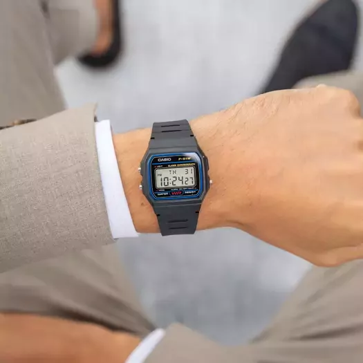 VYRIŠKAS LAIKRODIS CASIO F-91W-1YER (zd086a) - KLASYKA