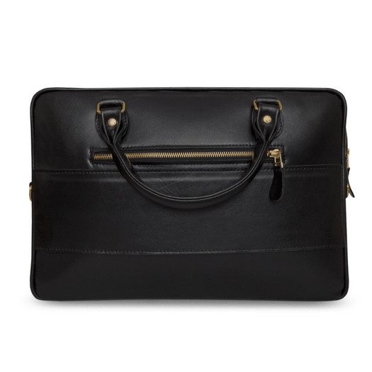 Genuine leather woman s laptop bag FL25 black with snake pattern 5