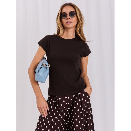 T-shirt-RV-TS-A1440.71-ciemny brązowy