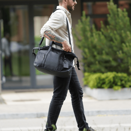 Weekendowa torba podróżna Solier S40 ALVEN Black 3