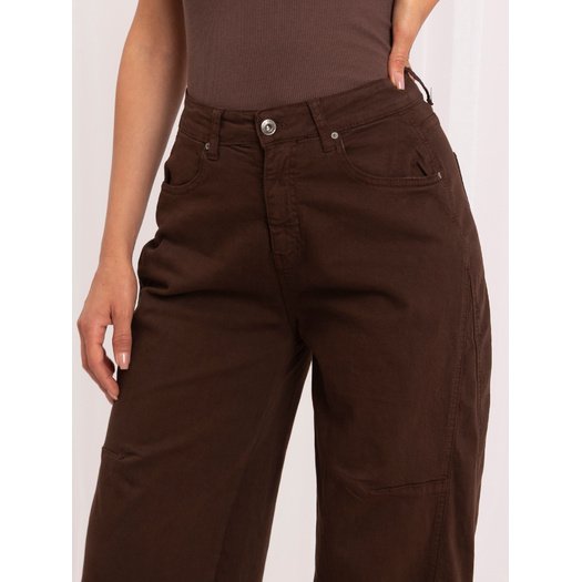 Spodnie jeans-IR-SP-TK512.81-brązowy