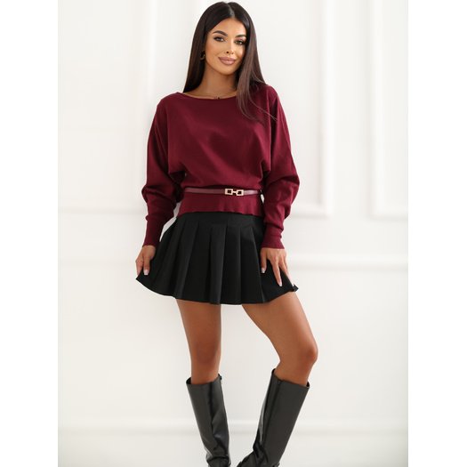 Sweter-IR-SW-3202.98-bordowy