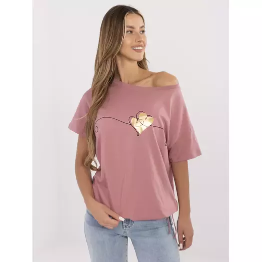 T-shirt-CLM-TS-1017.03-ciemny różowy