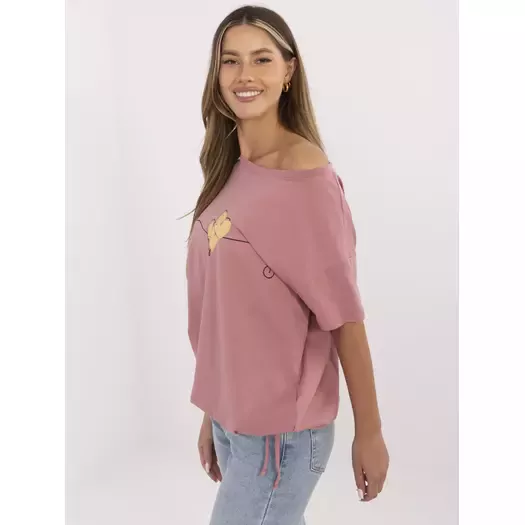 T-shirt-CLM-TS-1017.03-ciemny różowy
