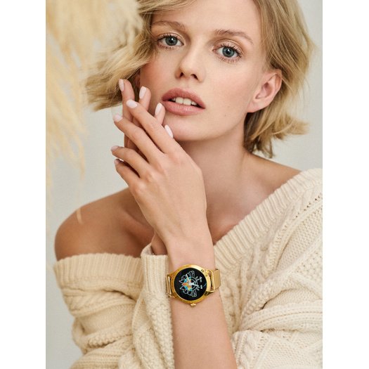 Viedais pulkstenis G. Rossi SW014-2 rozā zelta (zg325b)