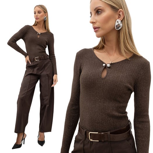 Sweter-IR-SW-57832.12-brązowy