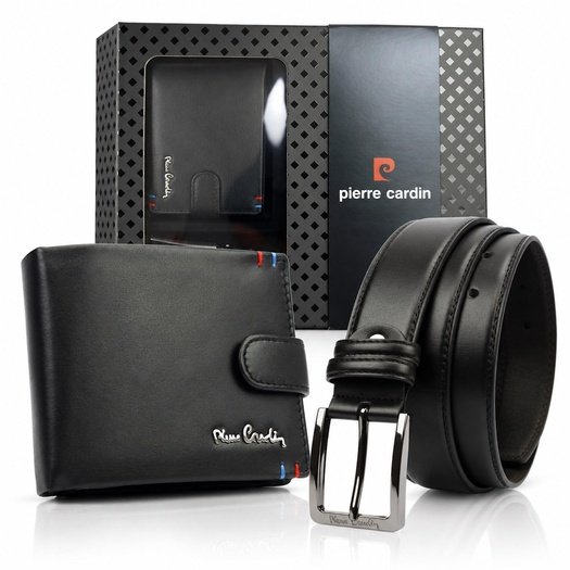 Dovanų rinkinys vyrams piniginė ir diržas Pierre Cardin ZP-004