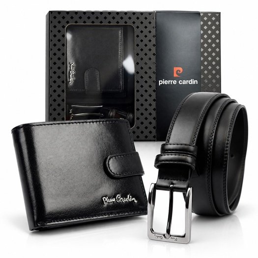 Dovanų rinkinys vyrams piniginė ir diržas Pierre Cardin ZP-011
