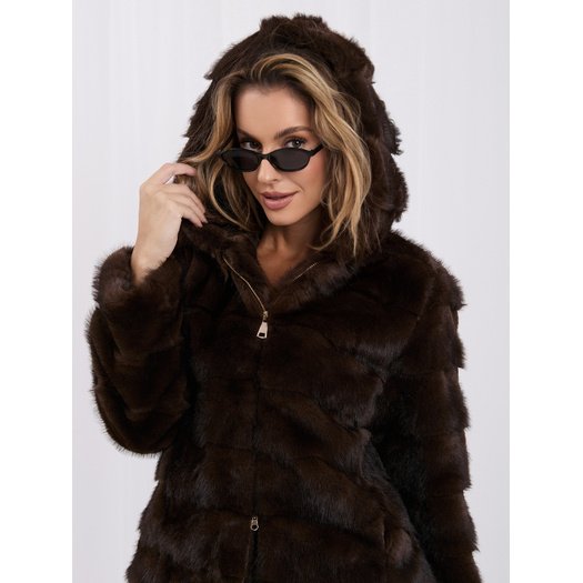 Dirbtinio kailio striukė moterims ITALY MODA IT-KR-G6805.36