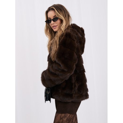 Dirbtinio kailio striukė moterims ITALY MODA IT-KR-G6805.36