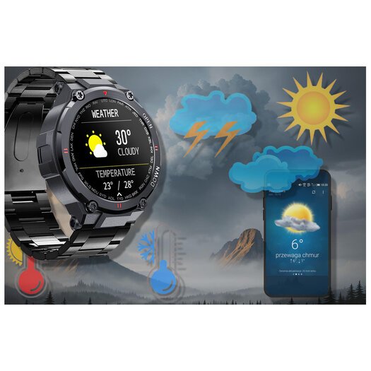 SMARTWATCH MĘSKI GRAVITY GT7-2 - WYKONYWANIE POŁĄCZEŃ (sg016b)