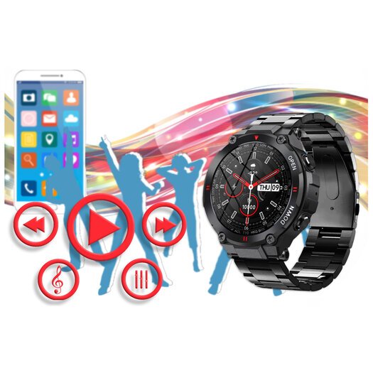 SMARTWATCH MĘSKI GRAVITY GT7-2 - WYKONYWANIE POŁĄCZEŃ (sg016b)