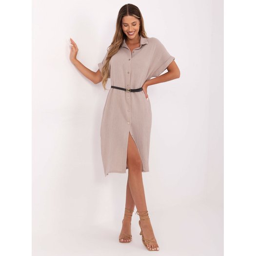 Sukienka-MI-SK-A2494.99-ciemny bezowy 2