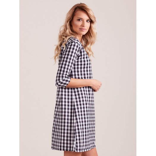 Suknelė-PL-SK-4335.08-juoda ir balta