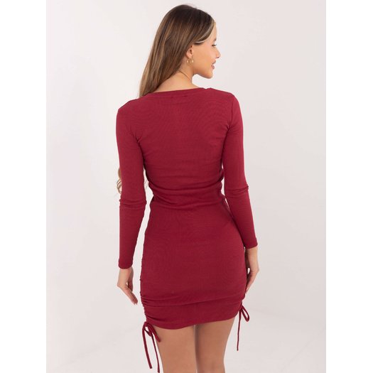 Suknelė-RV-SK-6009.15X-bordo 1