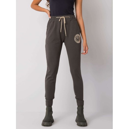 Spodnie dresowe-RV-DR-7072.26-ciemny khaki