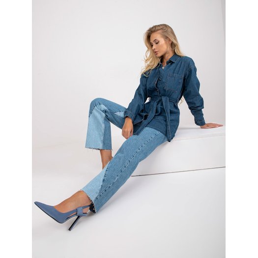 Suknelė-RO-SK-ELB-2312.58-tamsiai mėlyna 5