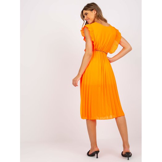 Suknelė-DHJ-SK-1155.85-fluo oranžinė 4