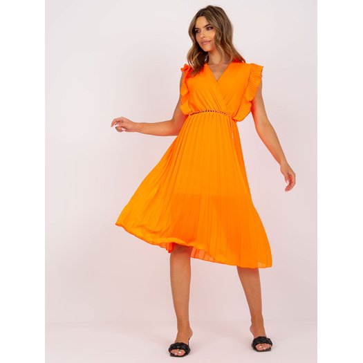 Suknelė-DHJ-SK-1155.85-fluo oranžinė 5