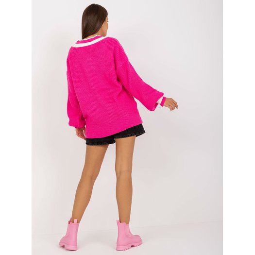 Megztinis-LC-SW-0335.06X-fluo rožinis