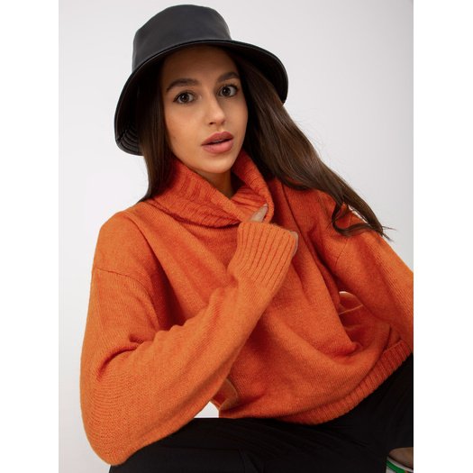 Sweter-LC-SW-0331.89P-ciemny pomarańczowy 7