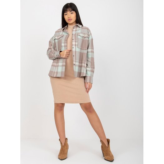 Koszula-D71720W11085A-ciemny bezowy 4