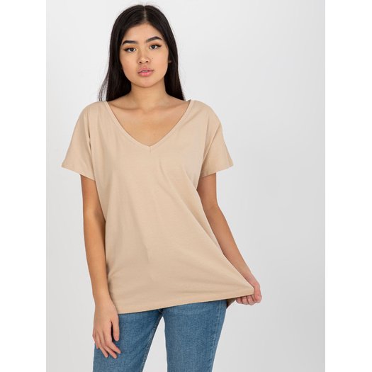 T-shirt-RV-TS-4832.61P-beżowy 1
