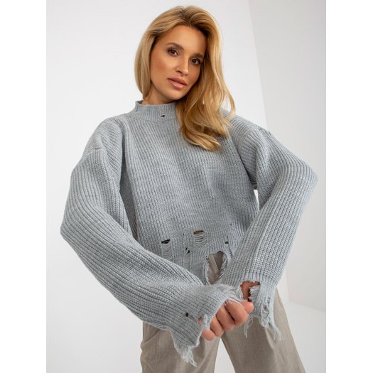 Megztinis-LC-SW-0373.95P-pilkas