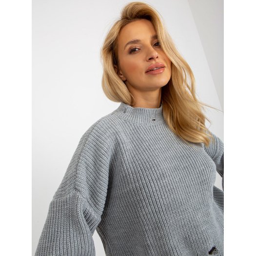 Megztinis-LC-SW-0373.95P-pilkas