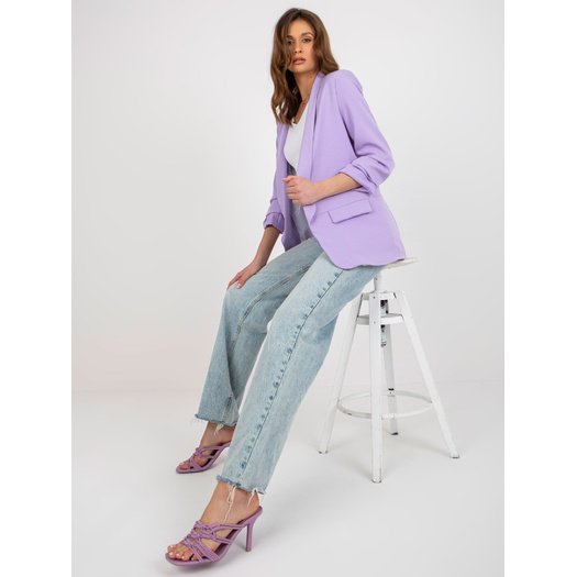 Švarkas moterims -DHJ-MA-7684.15P-šviesiai violetinė