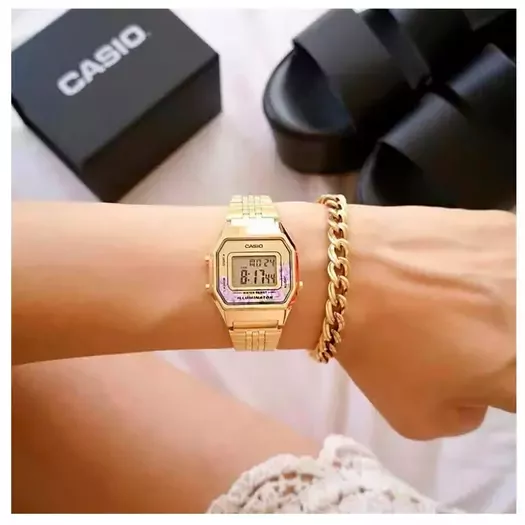 CASIO LA680WGA-4C WOMEN S WATCH (zd631d) + BOX 5