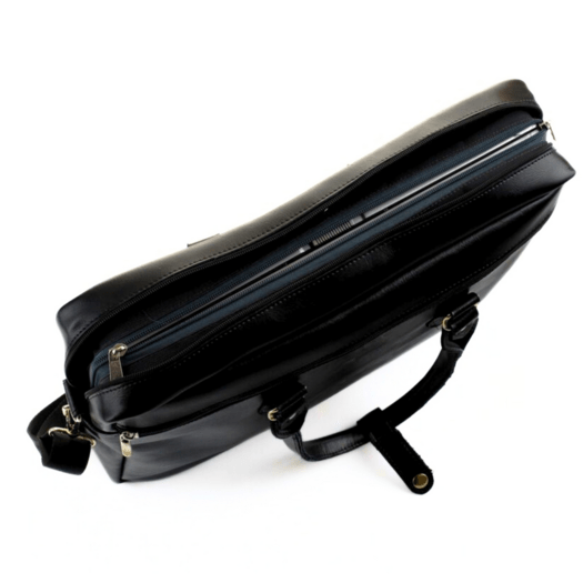 Genuine leather women s laptop bag Marina black 11