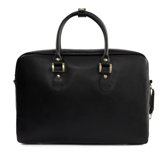 Genuine leather women s laptop bag Marina black 8