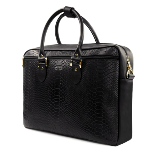 Genuine leather women s laptop bag Marina black 7