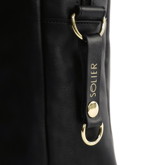 Genuine leather women s laptop bag Marina black 10