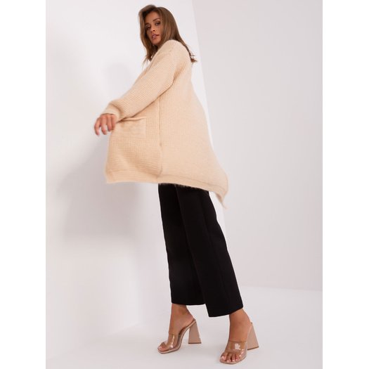 Cardigan-DHJ-SW-1009.09P-smėlio spalvos