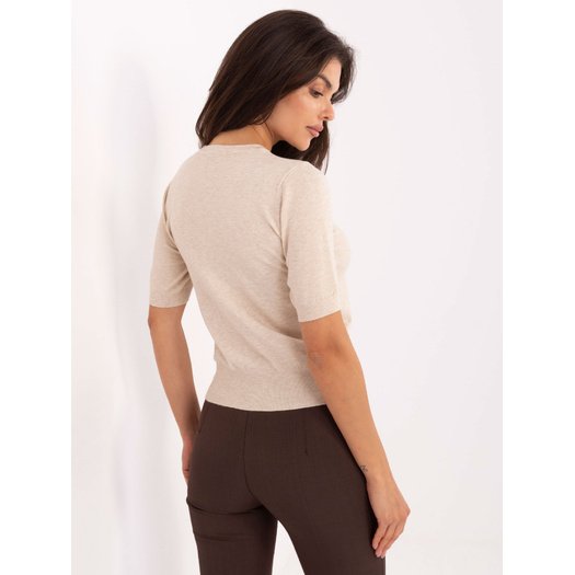 Sweter-PM-SW-N30088.21-beżowy 1