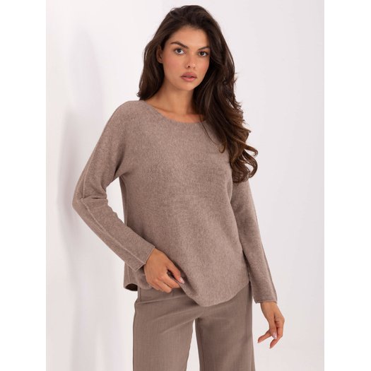 Sweter-IT-SW-2219.63-ciemny bezowy 1