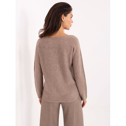 Sweter-IT-SW-2219.63-ciemny bezowy