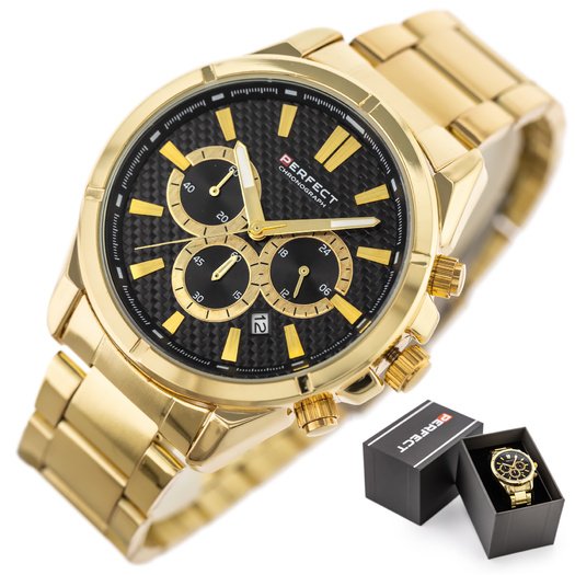 Laikrodis vyrams PERFECT M501CH-06 - CHRONOGRAF (zp381b) + dėžutė