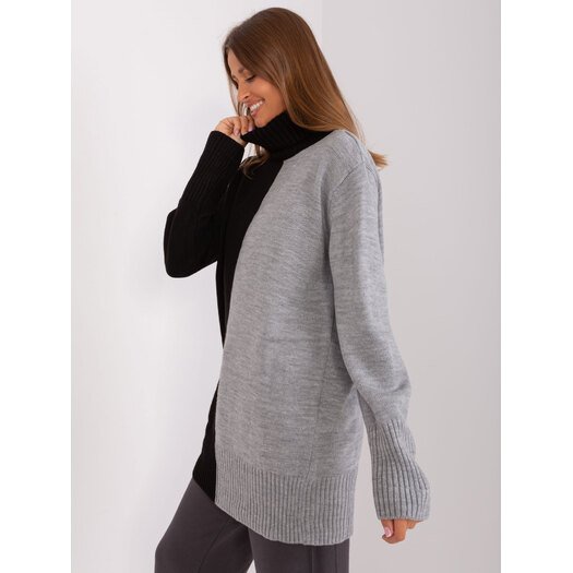 Megztinis-BA-SW-0234.65P-pilka-juoda