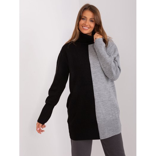 Megztinis-BA-SW-0234.65P-pilka-juoda