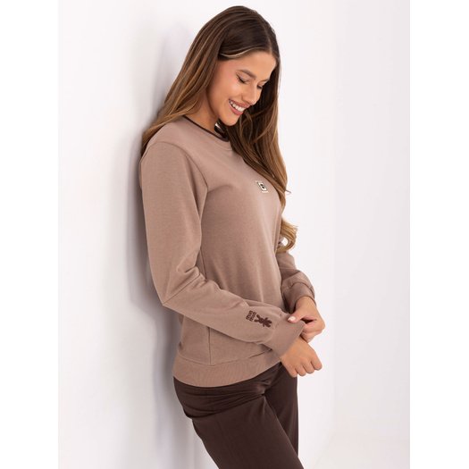 Bluza-RV-BL-A868.46-ciemny bezowy 1