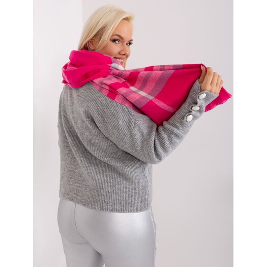 Šalikas-AT-SZ-23125-1,26-pilka-rožinė