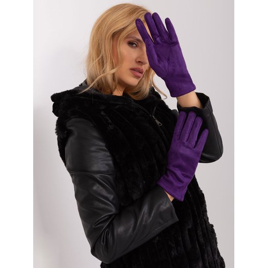 Pirštinės-AT-RK-2370.96-tamsiai violetinė