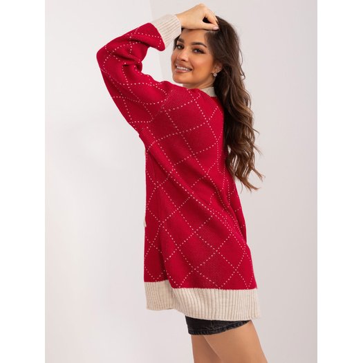 Megztinis-BA-SW-0258.19-bordo