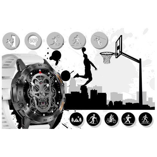 SMARTWATCH MĘSKI GRAVITY GT9-10 - WYKONYWANIE POŁĄCZEŃ, CIŚNIENIOMIERZ (sg021g)