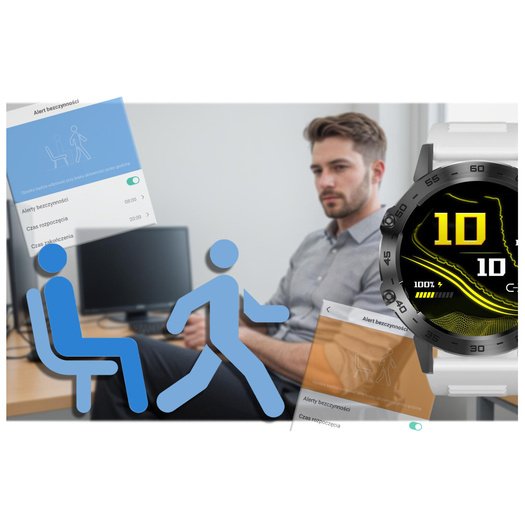 SMARTWATCH MĘSKI GRAVITY GT9-10 - WYKONYWANIE POŁĄCZEŃ, CIŚNIENIOMIERZ (sg021g)